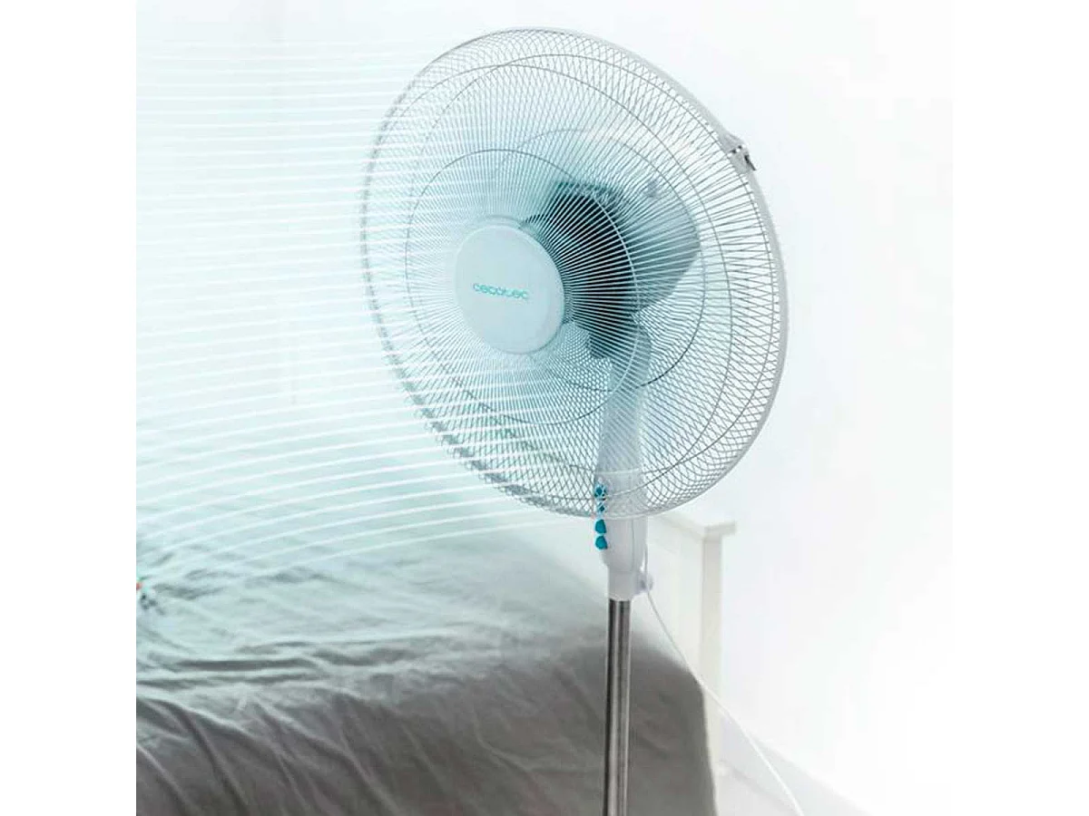 Ventilateur sur Pied Cecotec EnergySilence 600 MaxFlow Blanc Ø 45 cm 70 W