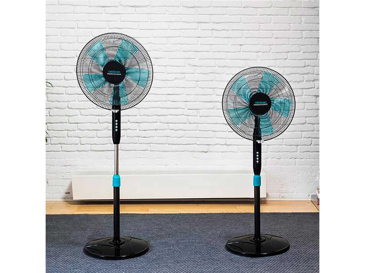 Ventilador de pie Cecotec EnergySilence 510 40W 5 aspas negro 110-130 cm