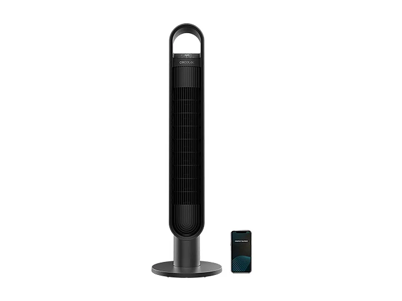 Ventilador de torre Cecotec EnergySilence 9190 SkyLine Ionic Connected 60W WiFi + mando a distancia negro