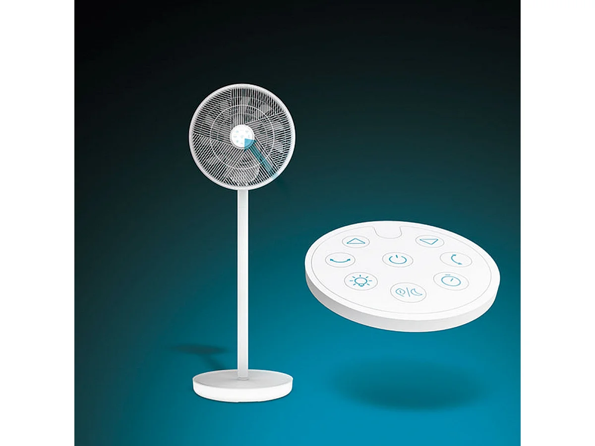 Ventilador de pie Cecotec EnergySilence 2600 Sunflower Portable 22W 3 en 1 blanco