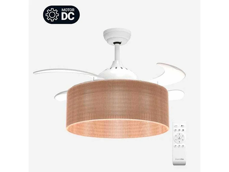 Ventilador de techo Jaloque 5042WFC Universal Blue 65W 4 aspas retráctiles marrón