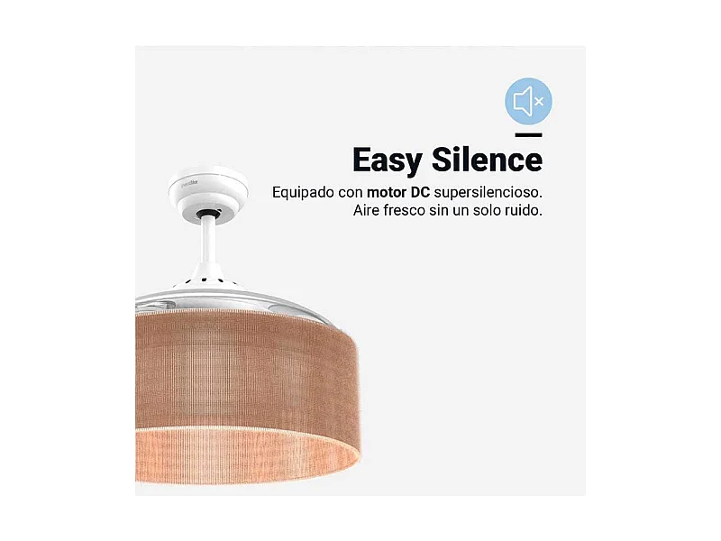 Ventilador de techo Jaloque 5042WFC Universal Blue 65W 4 aspas retráctiles marrón