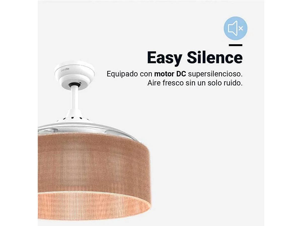 Ventilador de techo Jaloque 5042WFC Universal Blue 65W 4 aspas retráctiles marrón