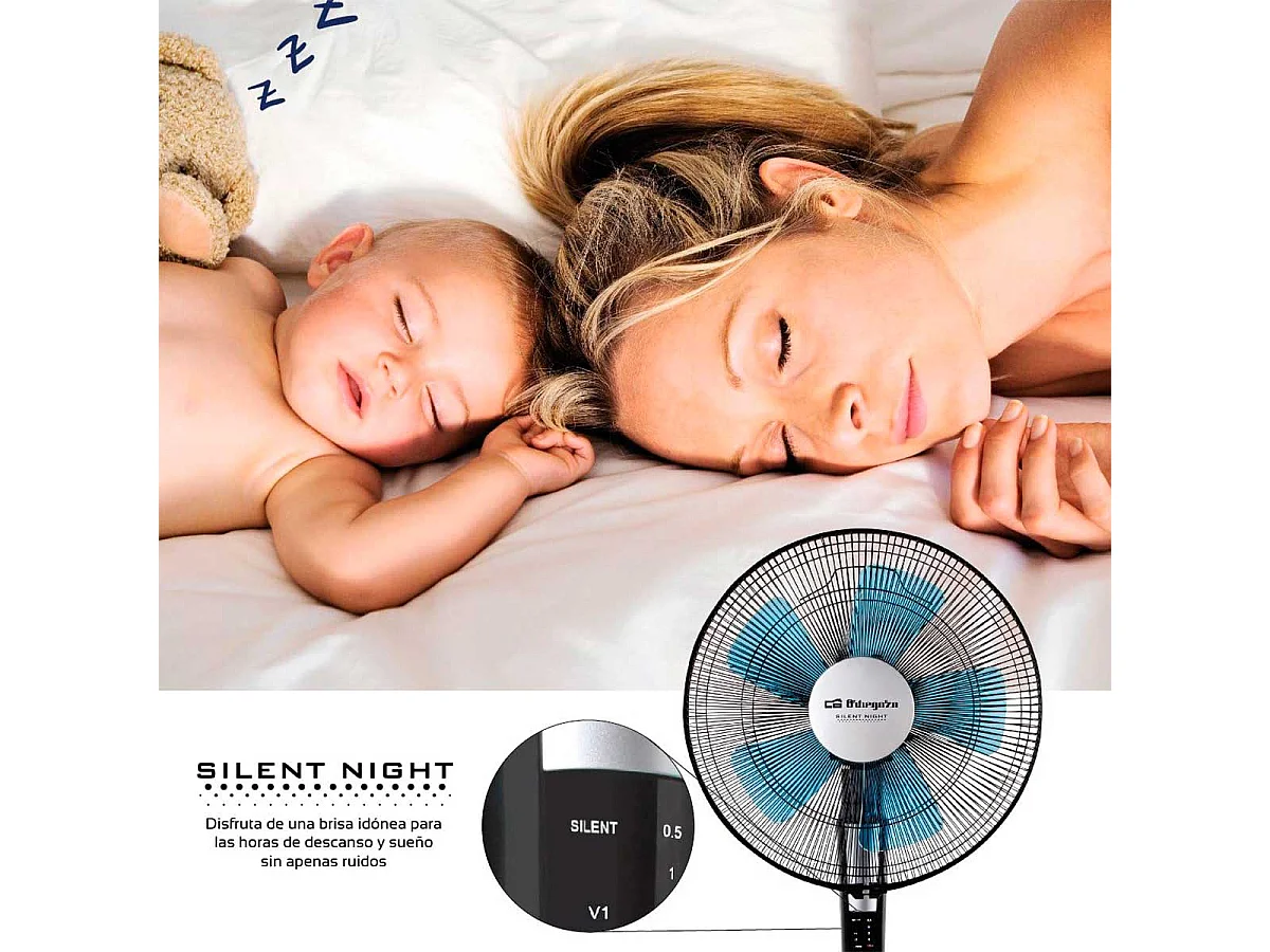 Ventilateur sur Pied avec Télécommande Orbegozo SF 0640 65 W