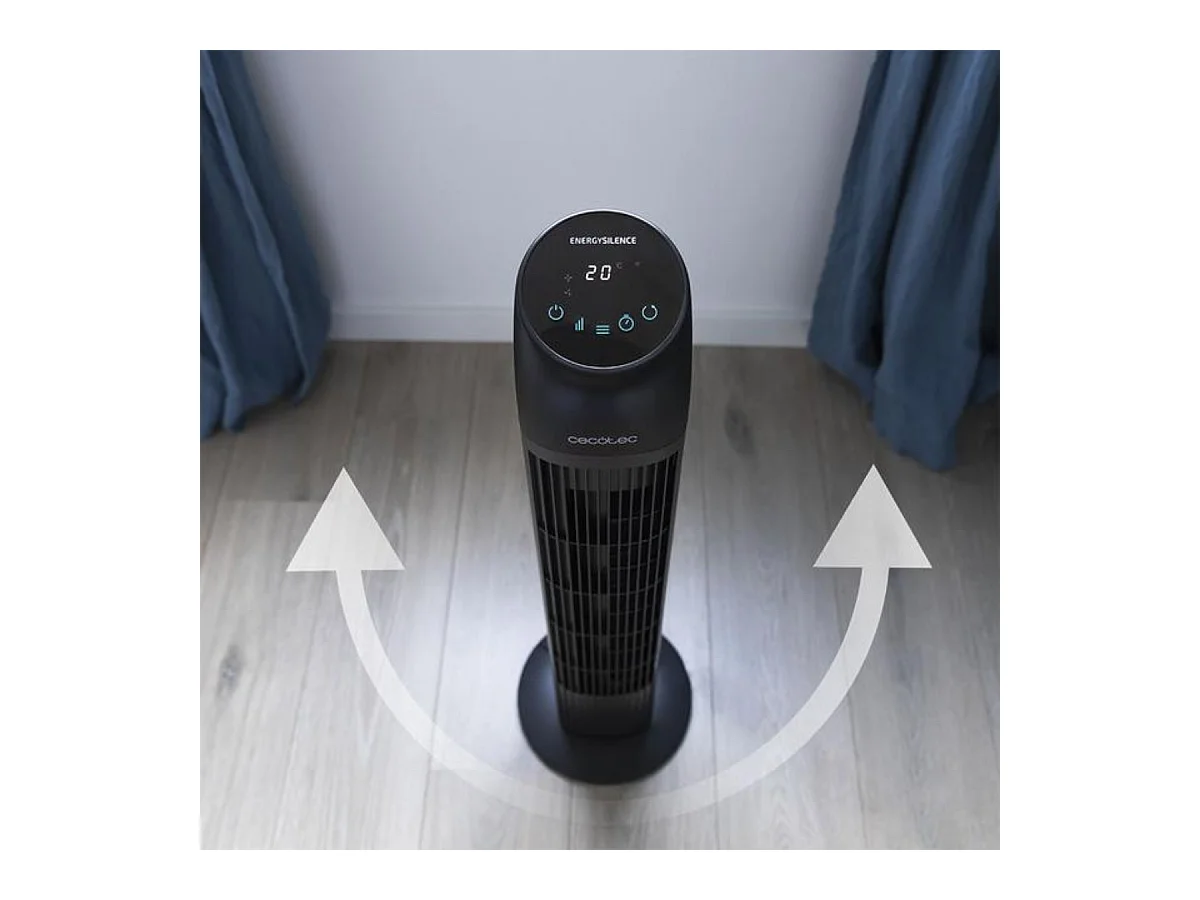 Ventilateur Tour Cecotec EnergySilence 8050 SkyLine Smart Noir 45W 45 W