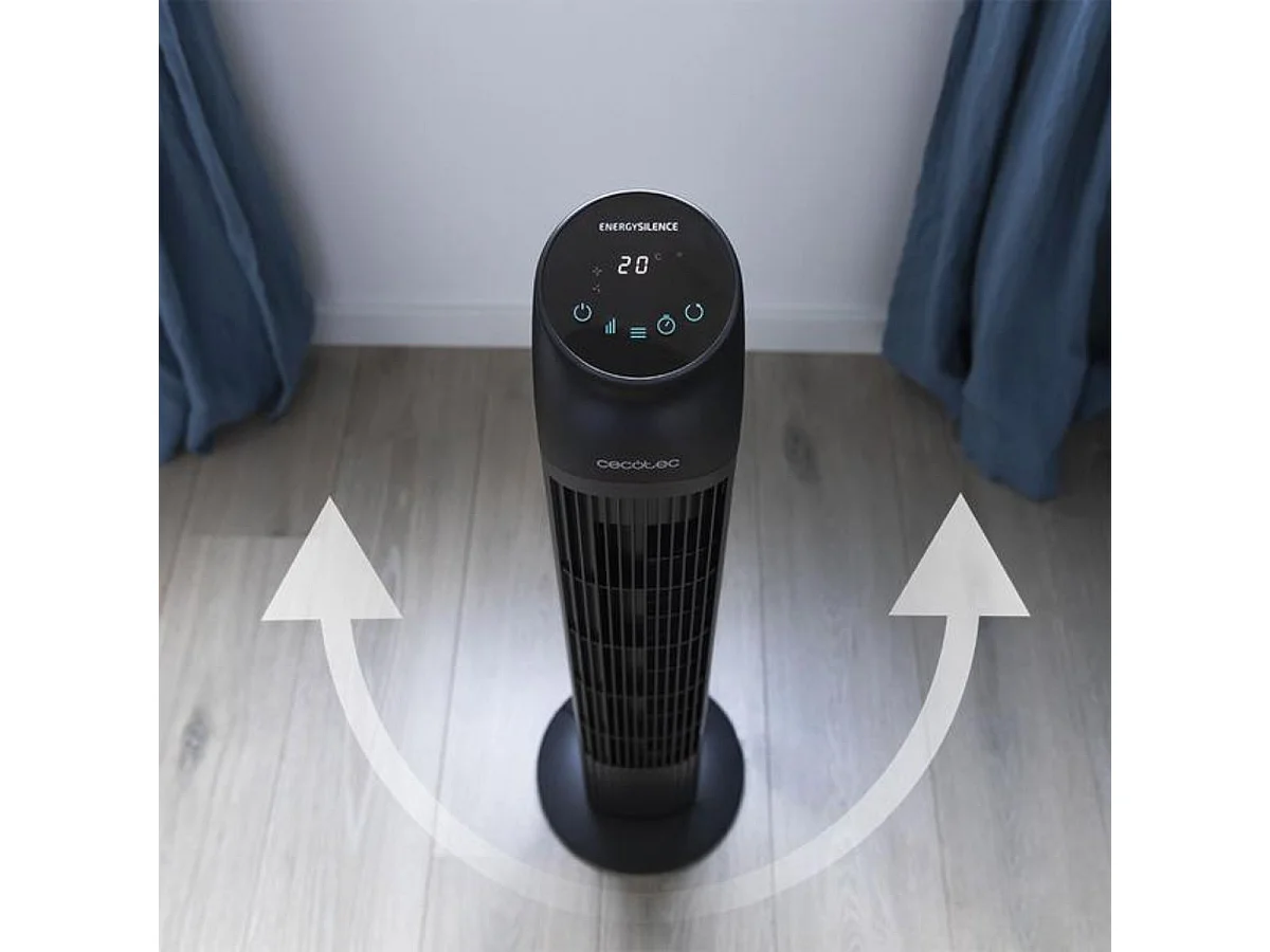 Ventilateur Tour Cecotec EnergySilence 8050 SkyLine Smart Noir 45W 45 W