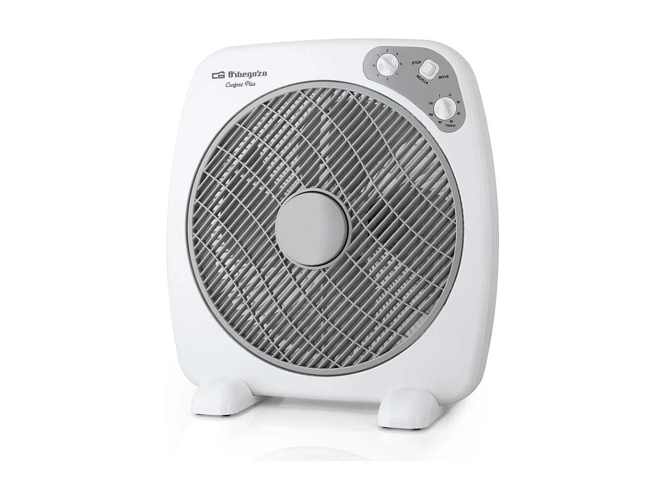 Ventilador de suelo Orbegozo BF 0140 3 velocidades blanco 40 cm