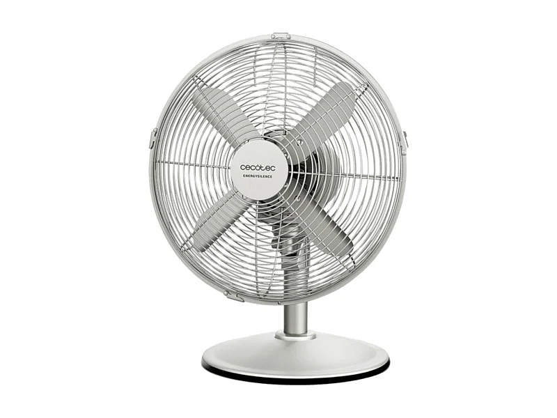 Ventilador de sobremesa Cecotec EnergySilence 610 SteelDesk 40W 4 aspas plata 30 cm