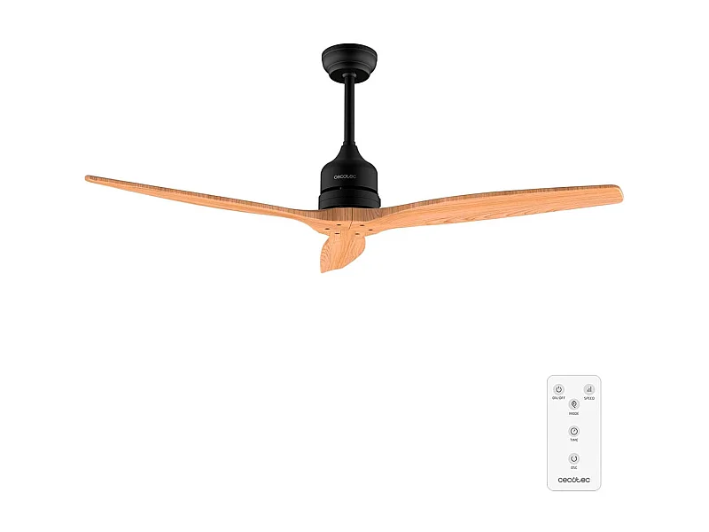 Ventilador de techo Cecotec EnergySilence Aero 5270 40W reversible negro/natural Ø132 cm