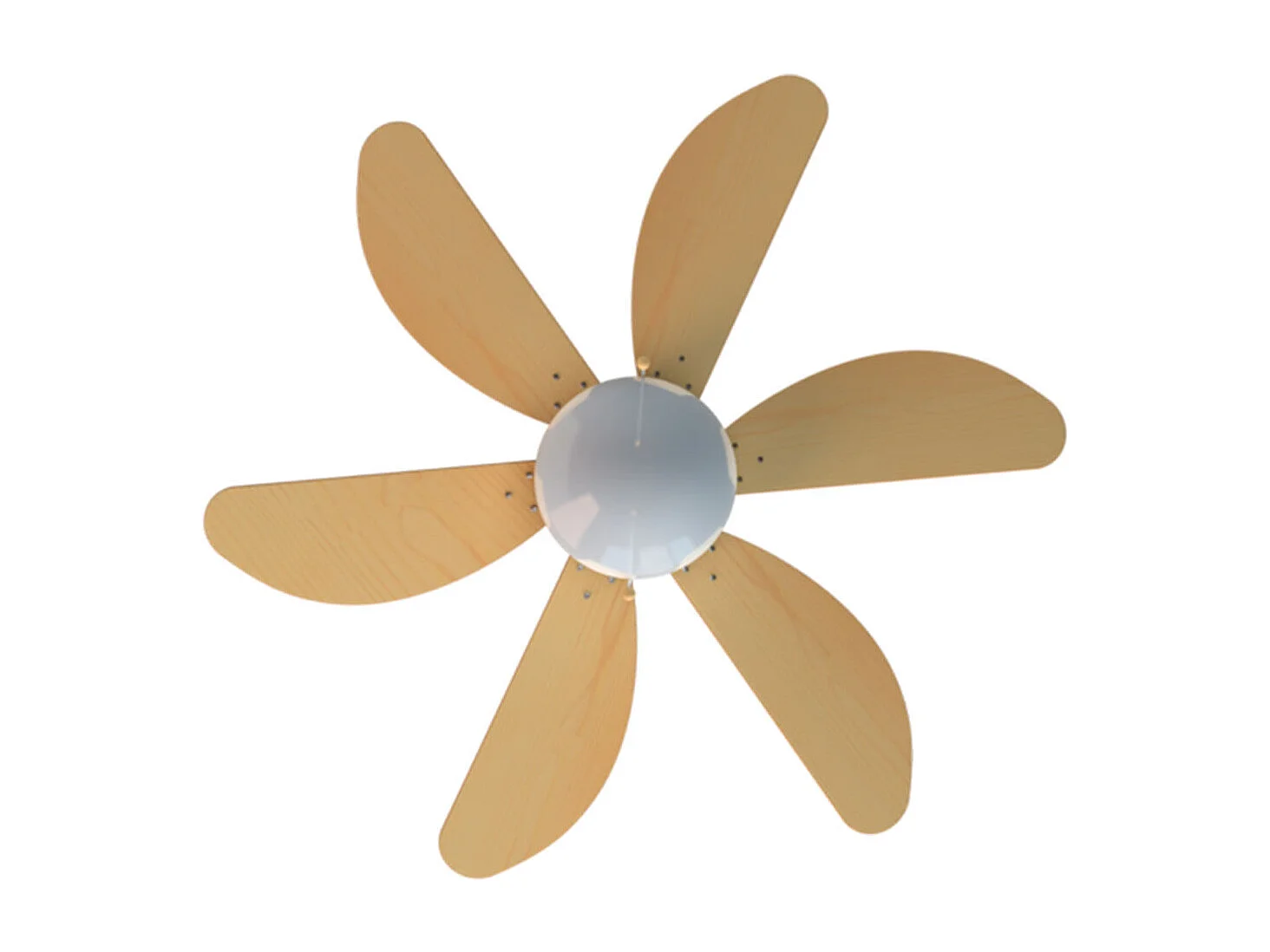 Ventilador de techo Cecotec EnergySilence Aero 350 50W 6 aspas reversibles blanco/marrón