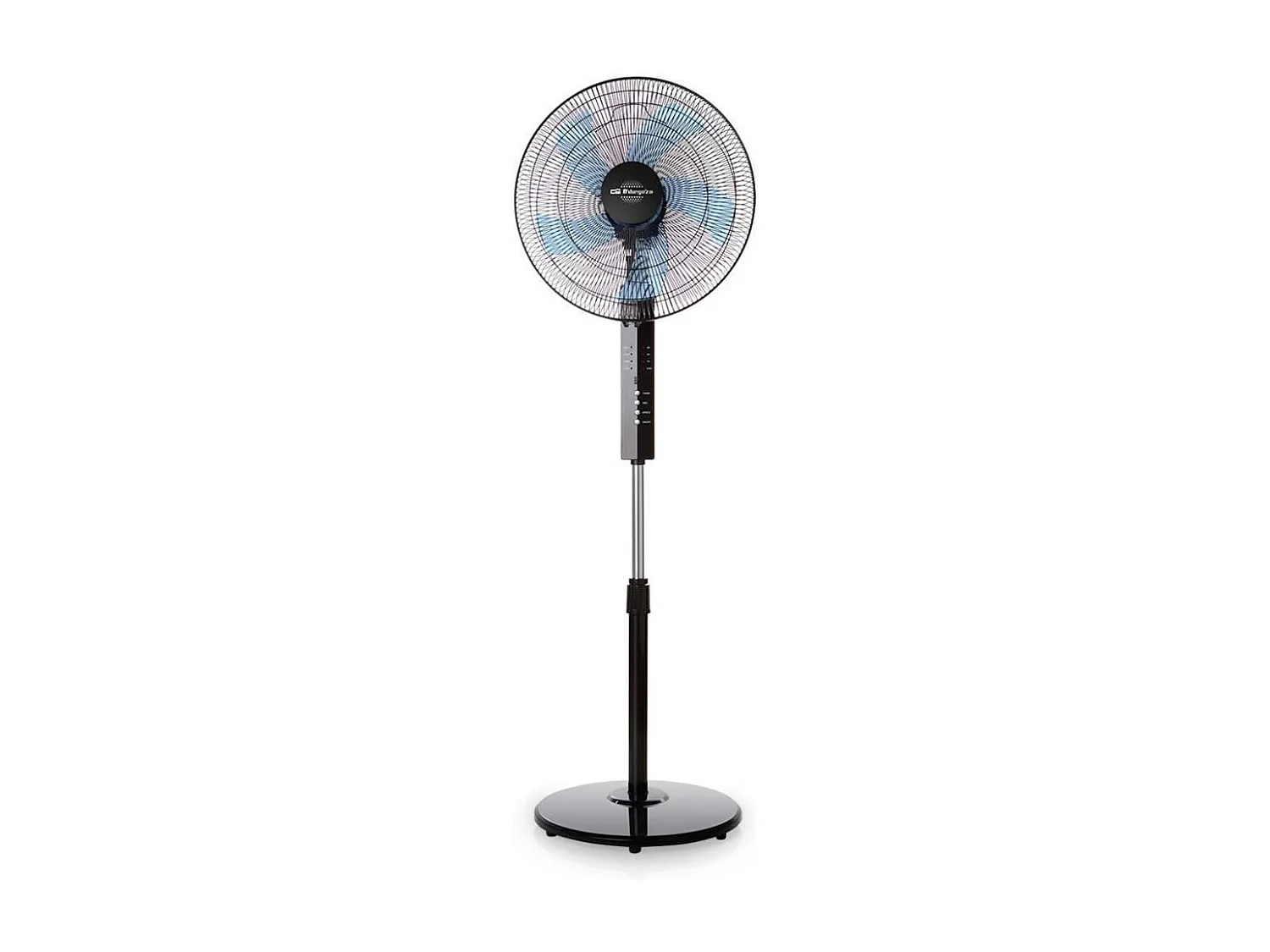 Ventilador de pie Orbegozo SF 0244 55W 5 aspas con mando a distancia negro Ø40 cm