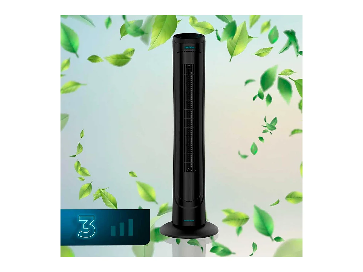 Ventilador de torre Cecotec EnergySilence 9090 Skyline 45W mando a distancia negro