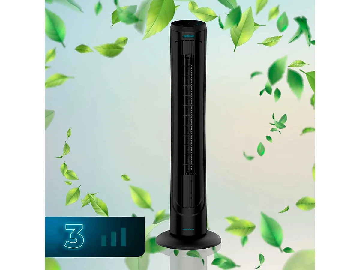 Ventilador de torre Cecotec EnergySilence 9090 Skyline 45W mando a distancia negro
