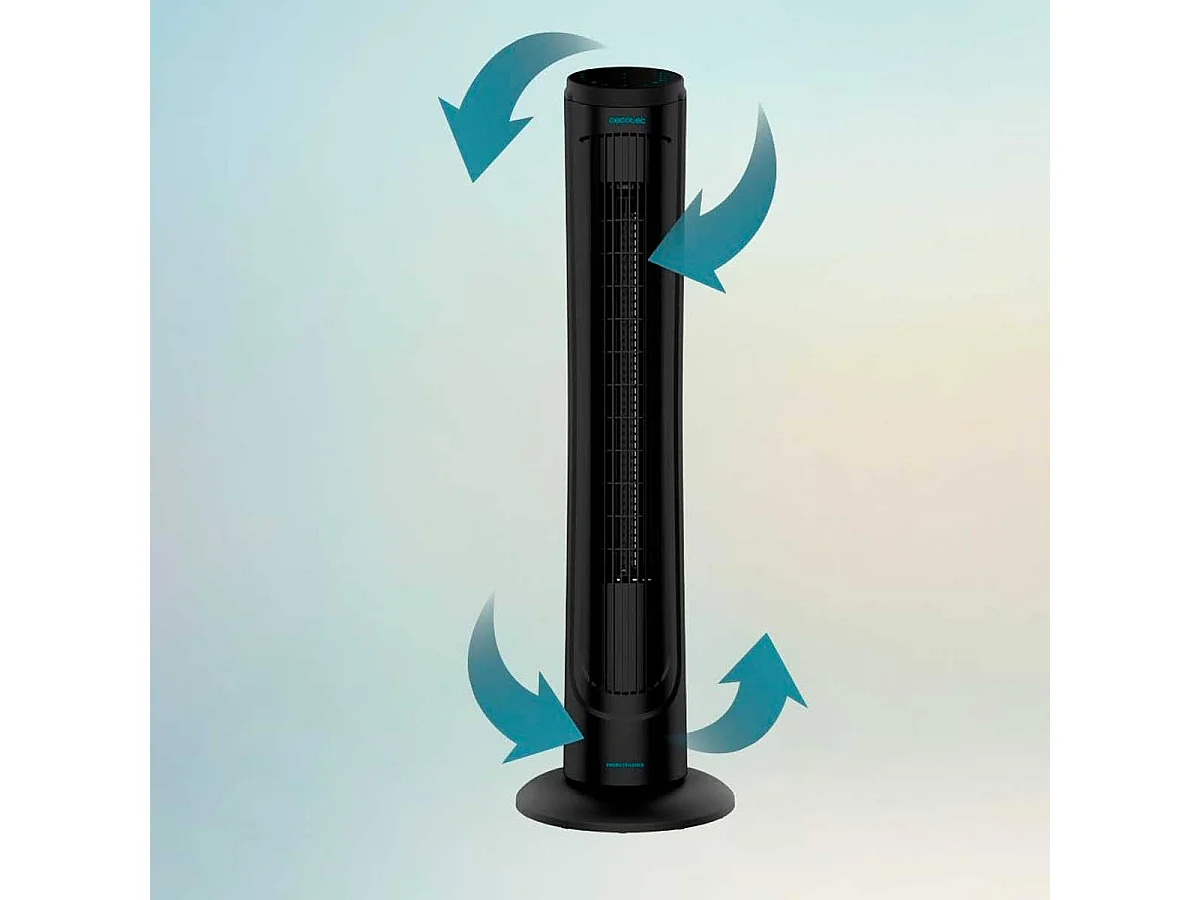 Ventilador de torre Cecotec EnergySilence 9090 Skyline 45W mando a distancia negro