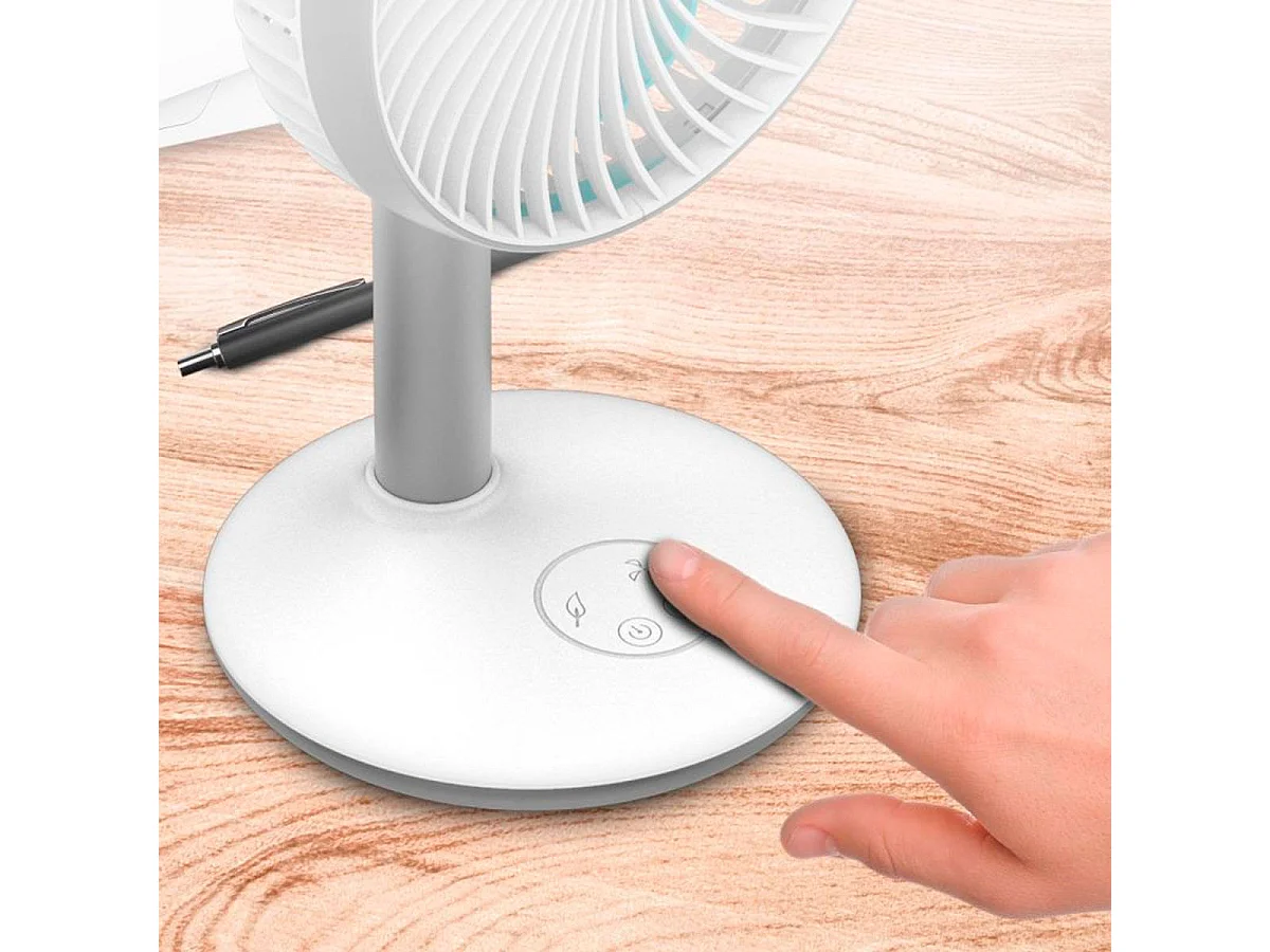 Ventilador de sobremesa Cecotec EnergySilence 4000 Portable Desk 4000mAh inalámbrico blanco