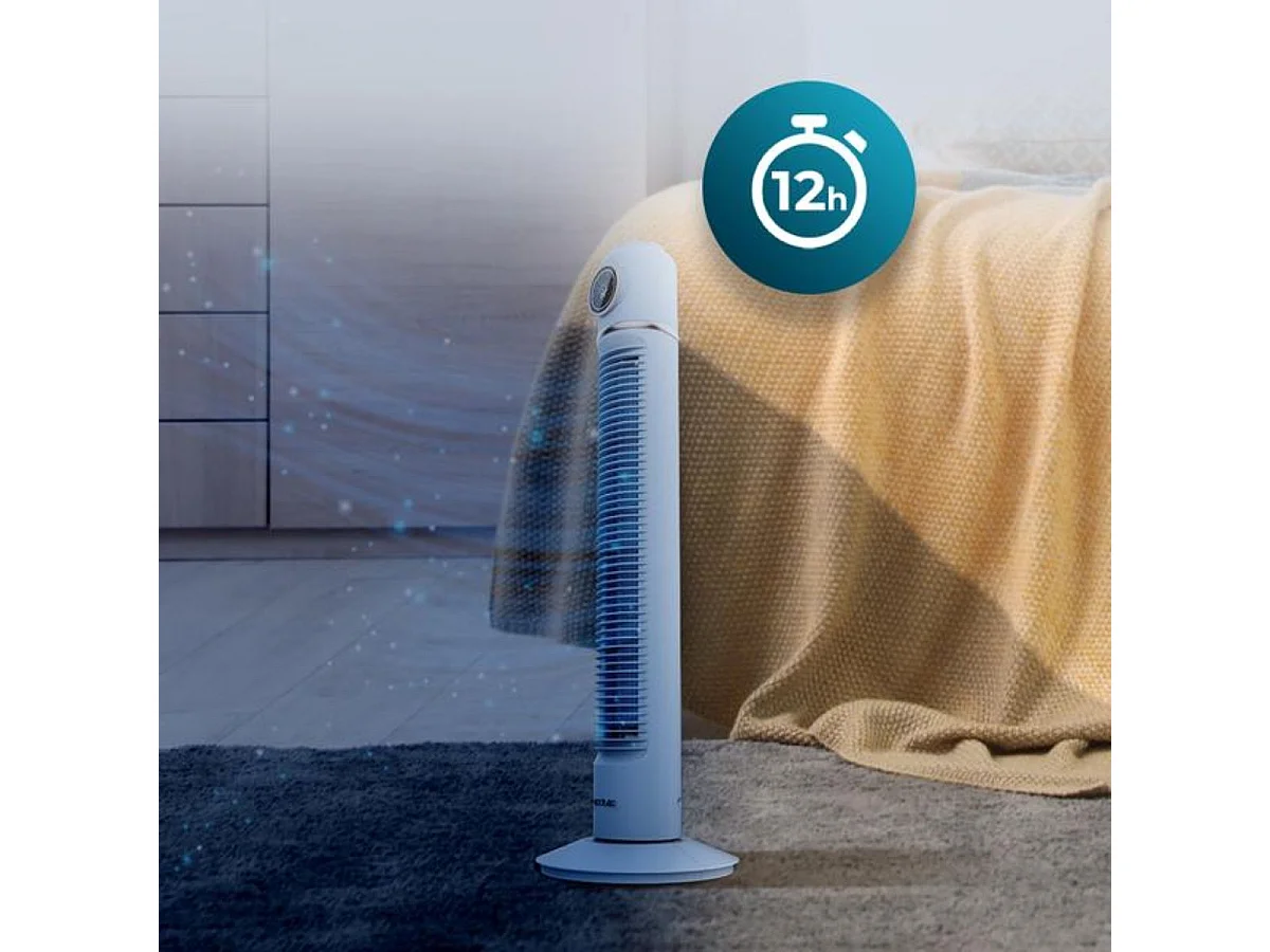 Ventilador de torre Cecotec EnergySilence 1090 Skyline Retro Smart 40W oscilante azul