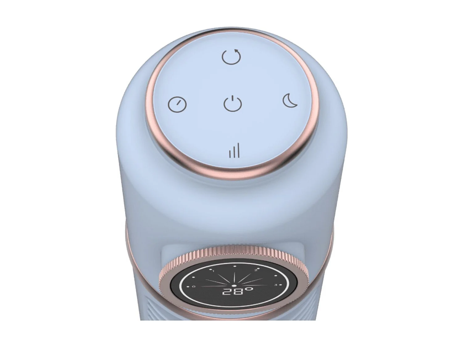 Ventilador de torre Cecotec EnergySilence 1090 Skyline Retro Smart 40W oscilante azul