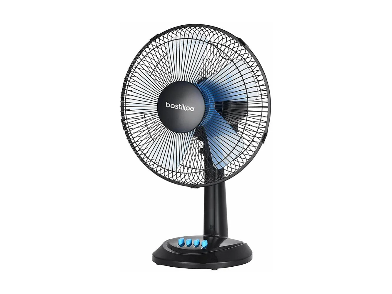Ventilador de sobremesa Bastilipo Barrosa 50W 5 aspas negro Ø40 cm