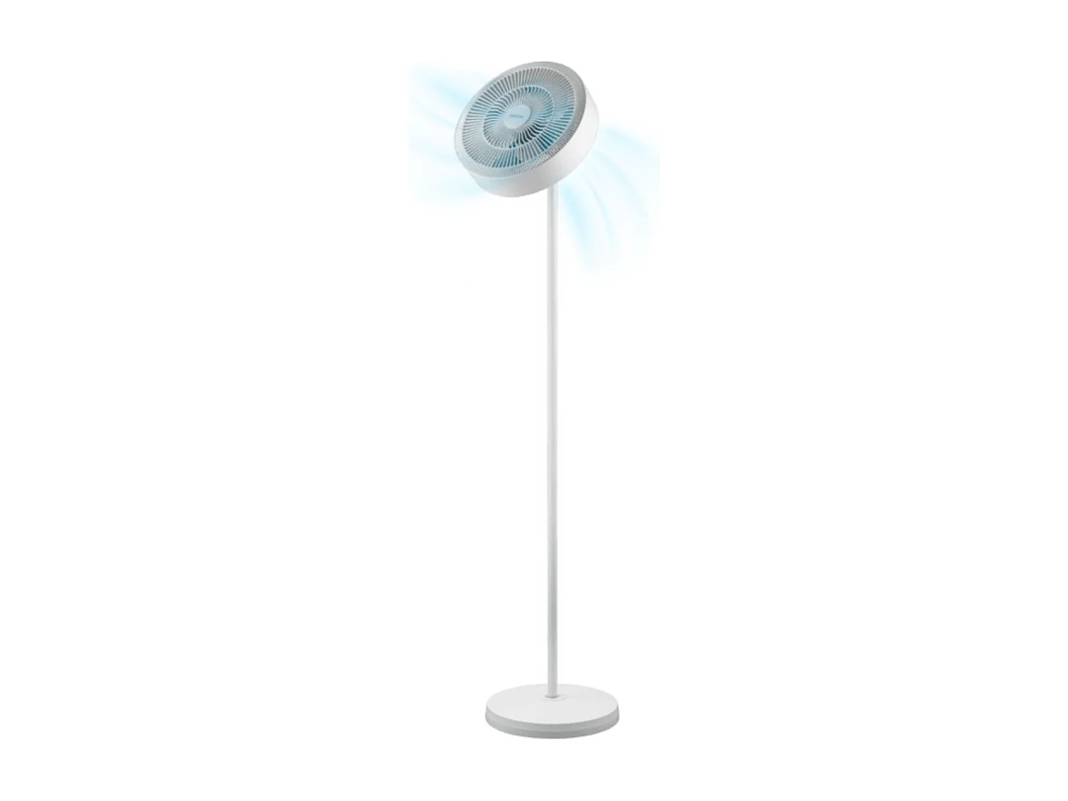 Ventilador de pie Cecotec EnergySilence FanLamp 36W aro de luz LED reversible blanco