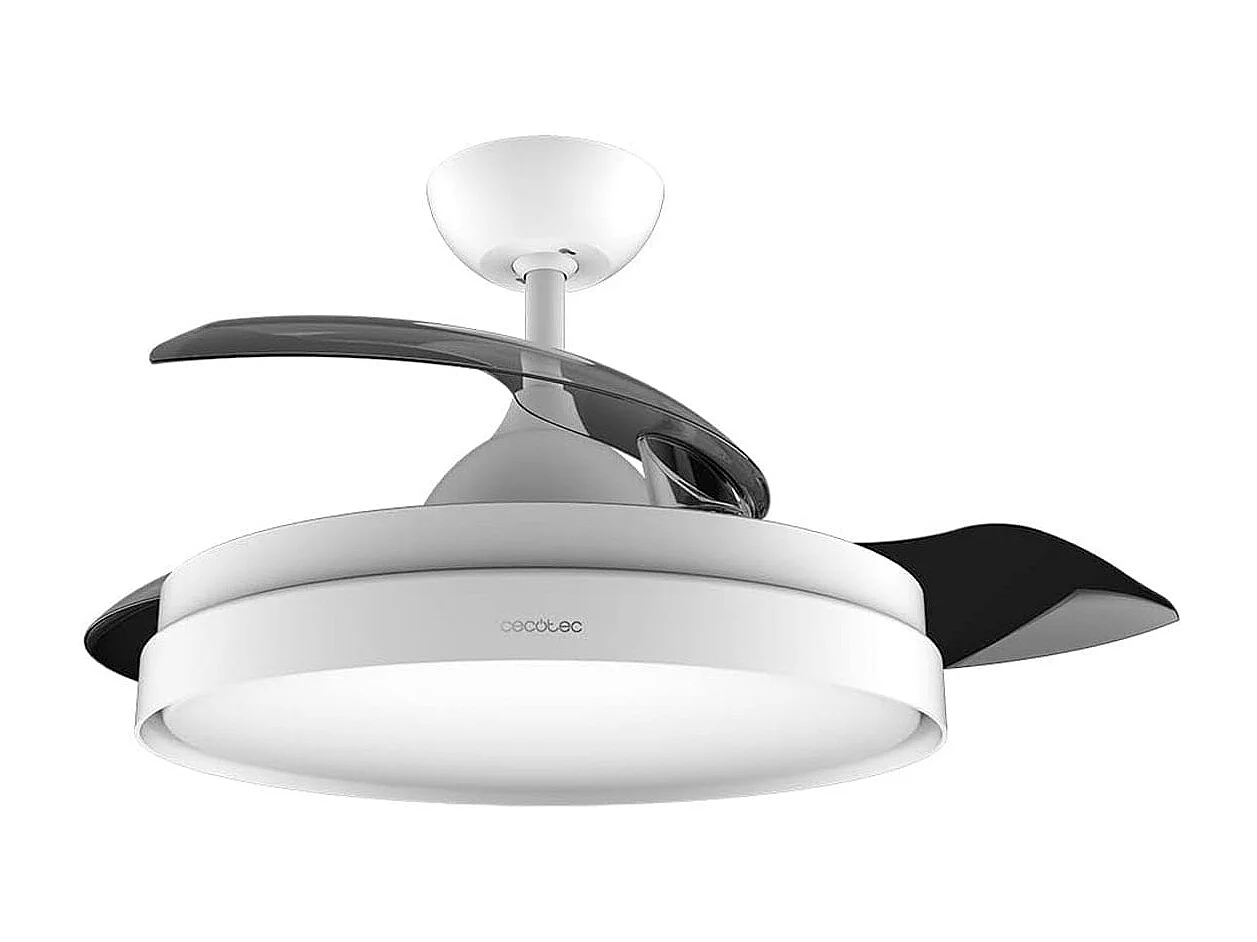 Ventilador de techo retráctil Cecotec EnergySilence Aero 4280 Invisible 40W blanco Ø106 cm