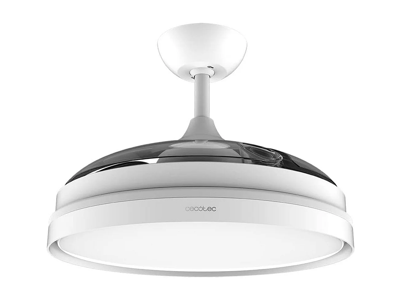Ventilador de techo retráctil Cecotec EnergySilence Aero 4280 Invisible 40W blanco Ø106 cm