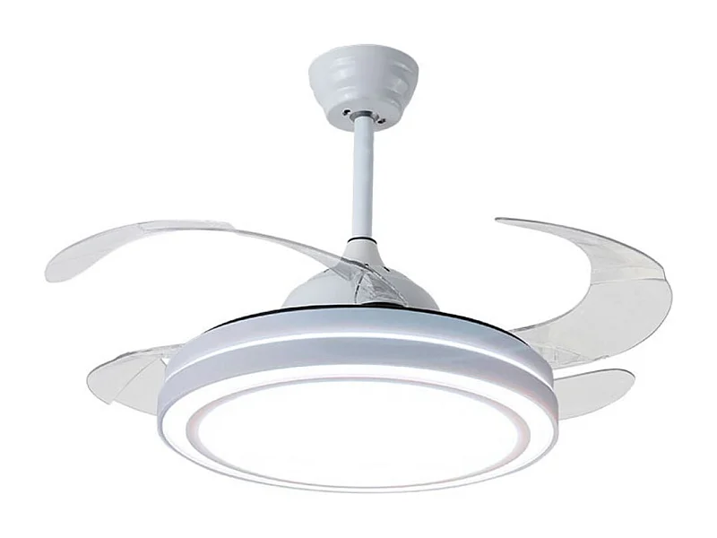 Ventilador de techo Quebec Bel Air 72W 4 aspas retráctiles mando a distancia blanco Ø108 cm