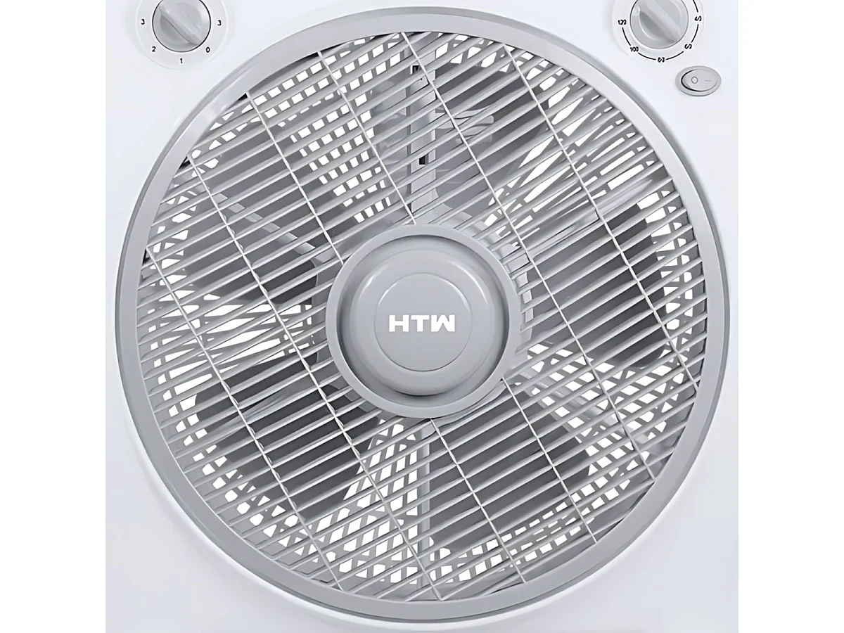 Ventilador de suelo HTW VS45KY 45W 5 aspas blanco 42x38x15,5 cm