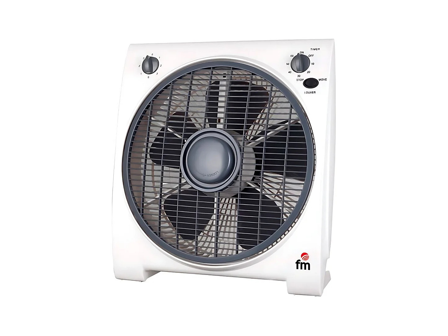 Ventilador de suelo BF4 45W 4 aspas 3 potencias blanco Ø30 cm