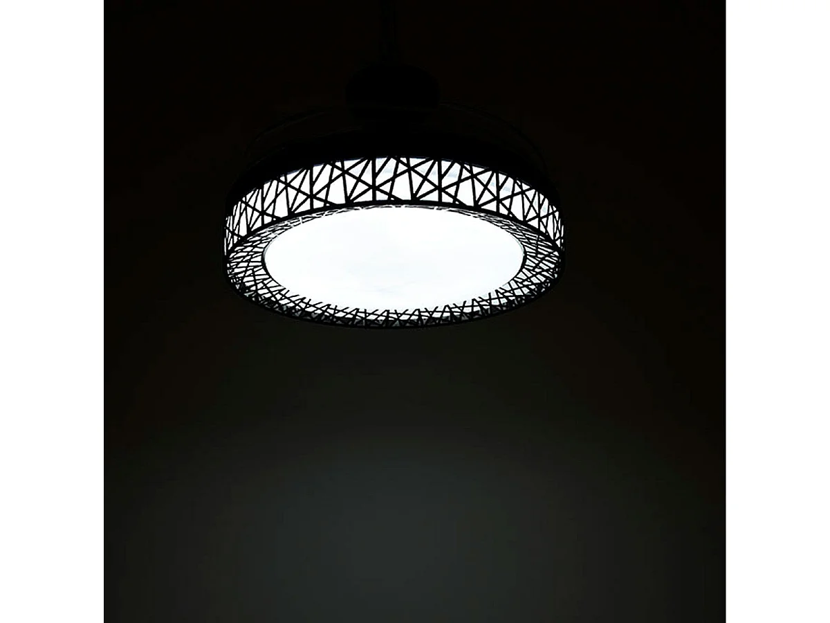 Ventilador de techo Nido Bel Air 72W aspas retráctiles mando a distancia negro Ø108 cm