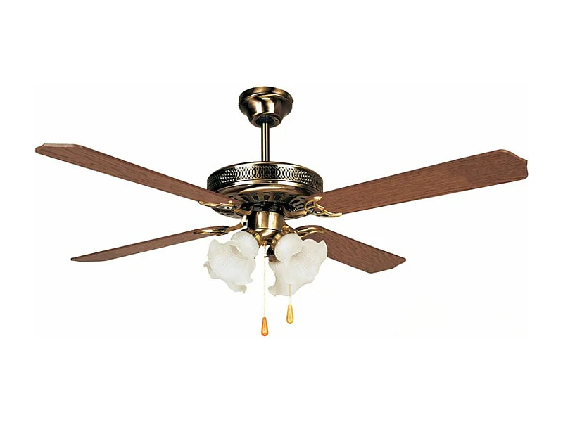 Ventilador de techo Orbegozo CT 10132 M 4 aspas natural/oro Ø132 cm