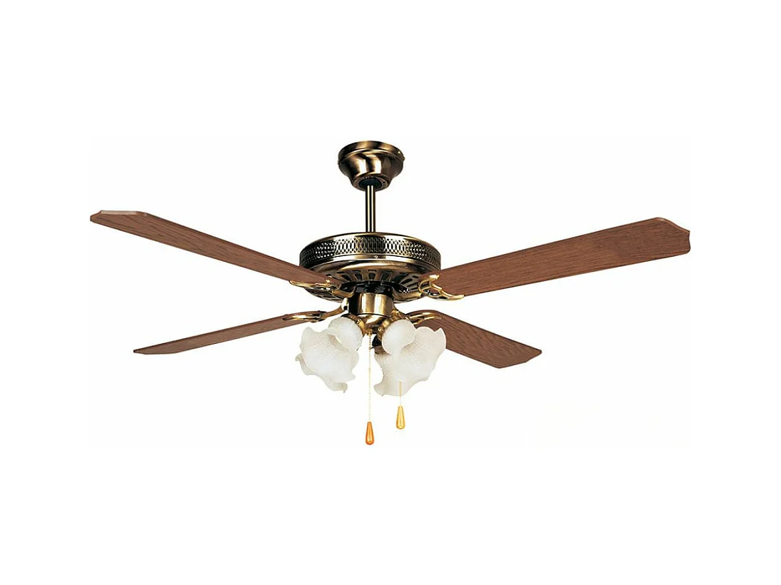 Ventilador de techo Orbegozo CT 10132 M 4 aspas natural/oro Ø132 cm