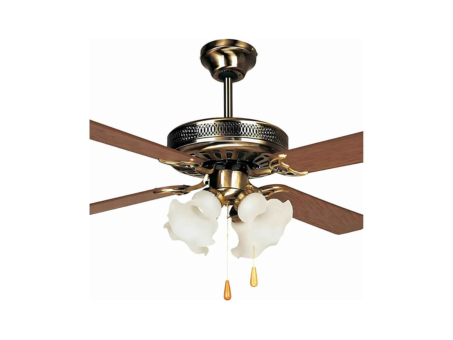 Ventilador de techo Orbegozo CT 10132 M 4 aspas natural/oro Ø132 cm