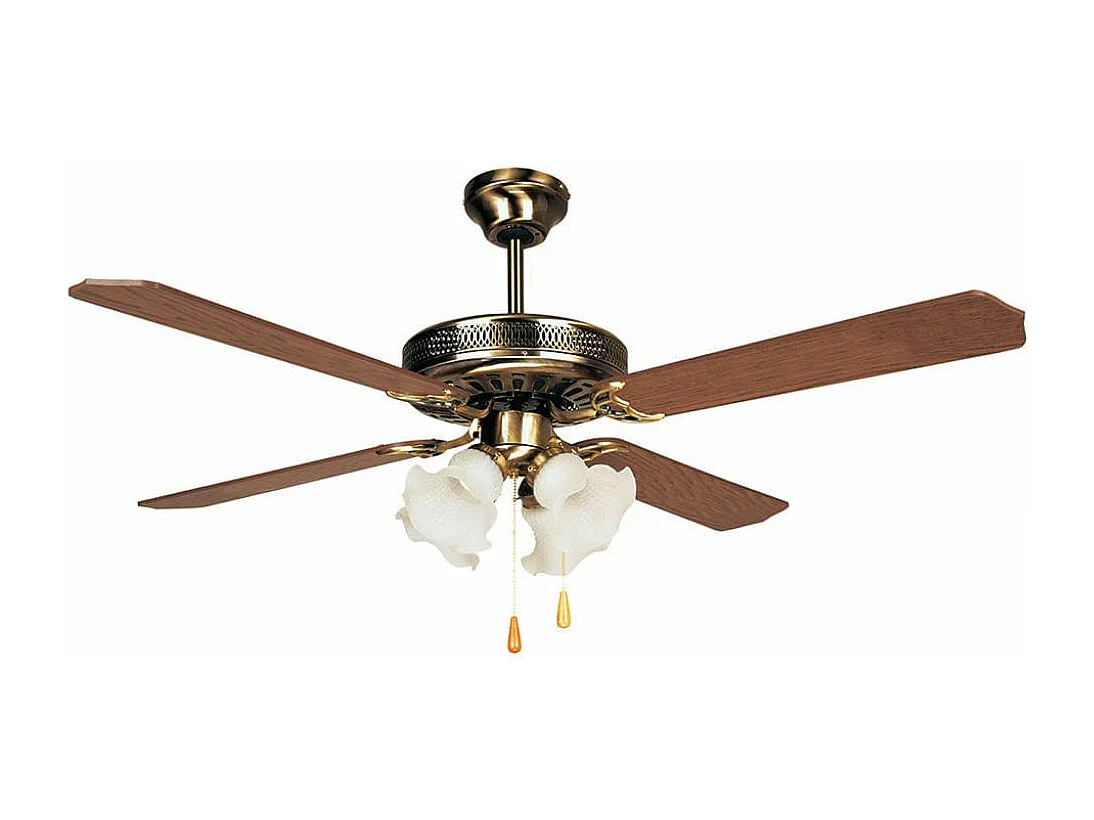 Ventilador de techo Orbegozo CT 10132 M 4 aspas natural/oro Ø132 cm