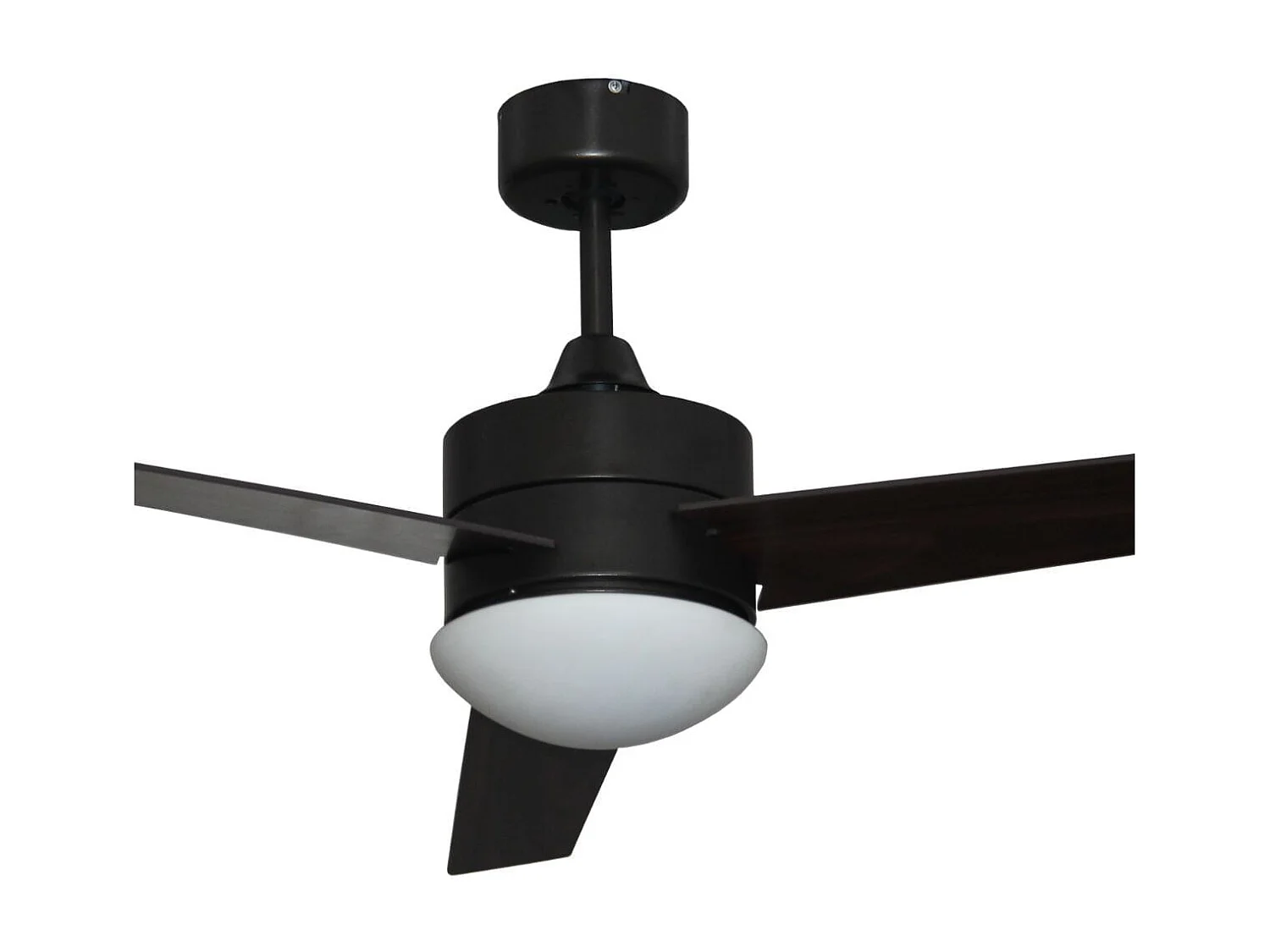 Ventilador de techo Milos 70W 3 aspas con mando a distancia negro Ø121 cm