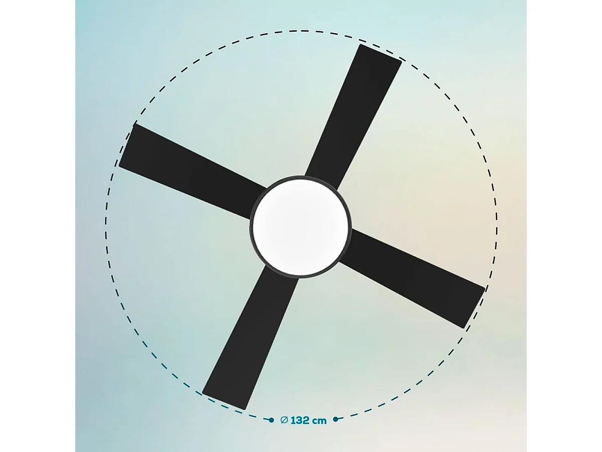 Ventilateur de Plafond Cecotec EnergySilence Aero 5200 Black Line