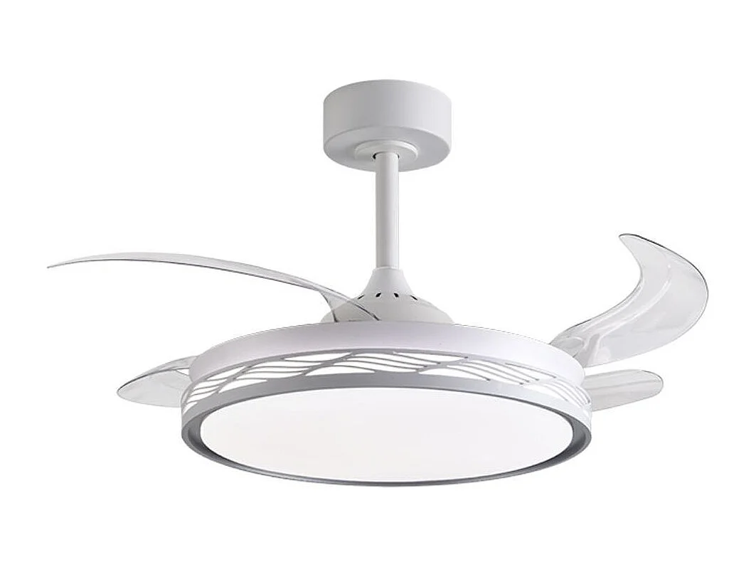 Ventilador de techo Riga Bel Air 72W 4 aspas retráctiles con luz LED blanco Ø108 cm