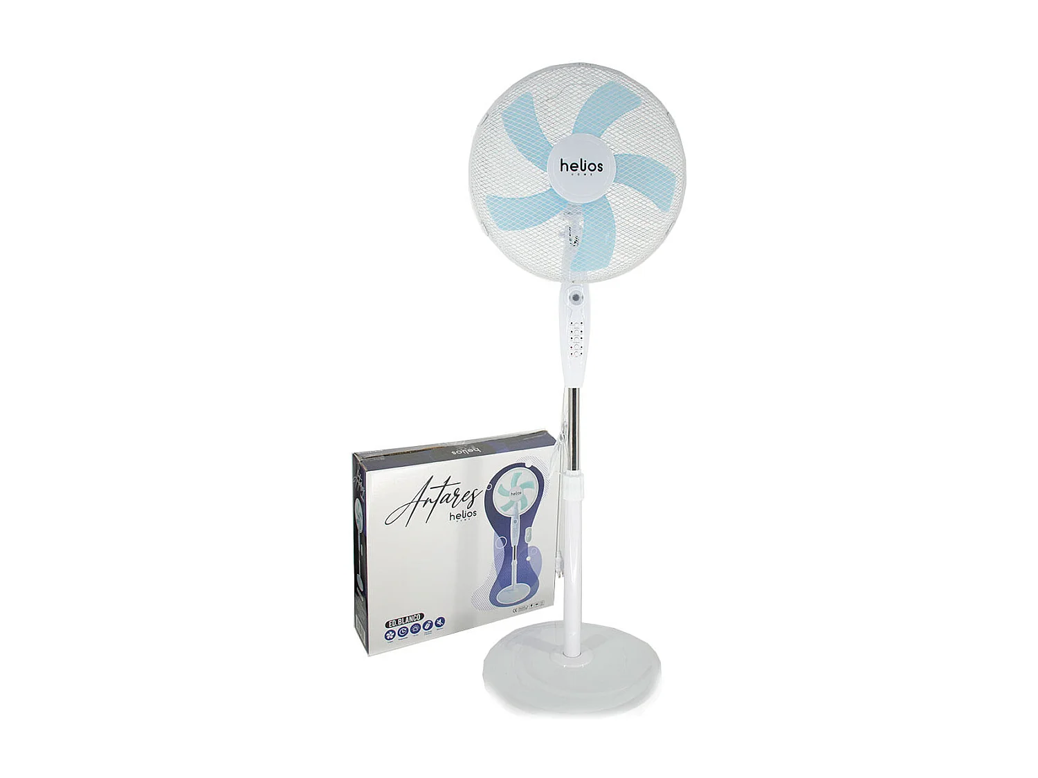 Ventilador de pie Antares FS-40-A003R Helios Home 45W 16" blanco 130cm