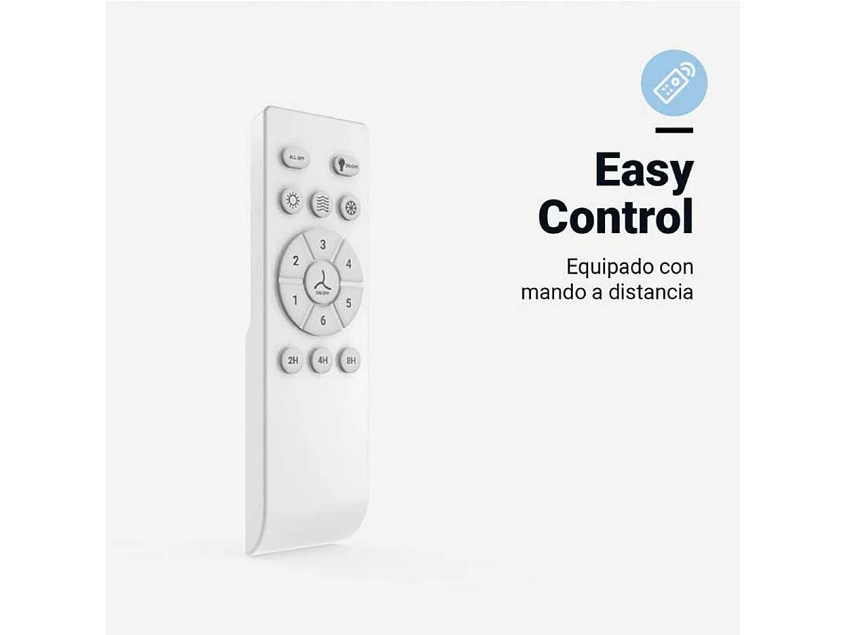 Ventilador de techo Jaloque 5042WFW Universal Blue 65W mando a distancia blanco