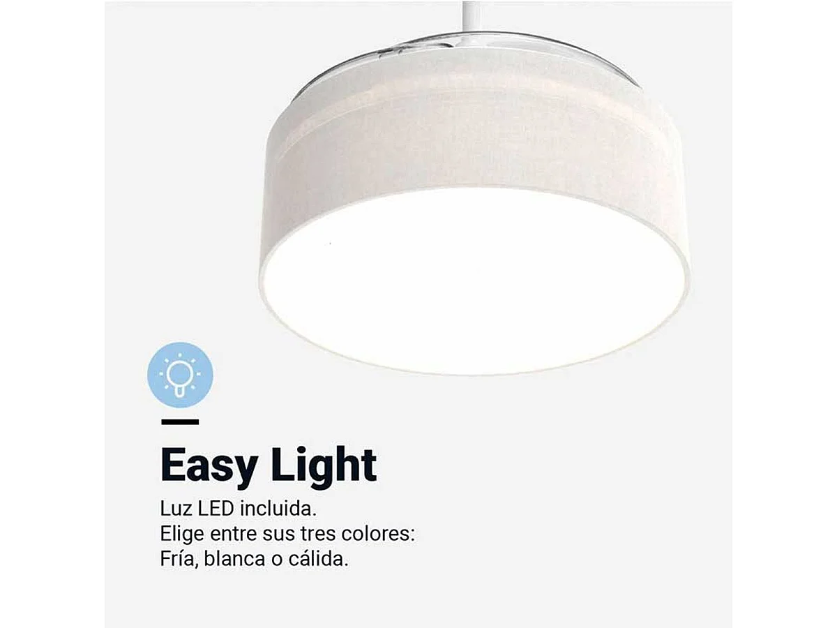 Ventilador de techo Jaloque 5042WFW Universal Blue 65W mando a distancia blanco