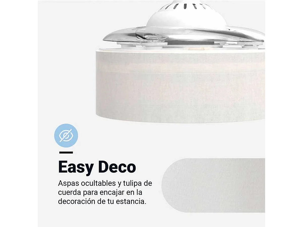 Ventilador de techo Jaloque 5042WFW Universal Blue 65W mando a distancia blanco