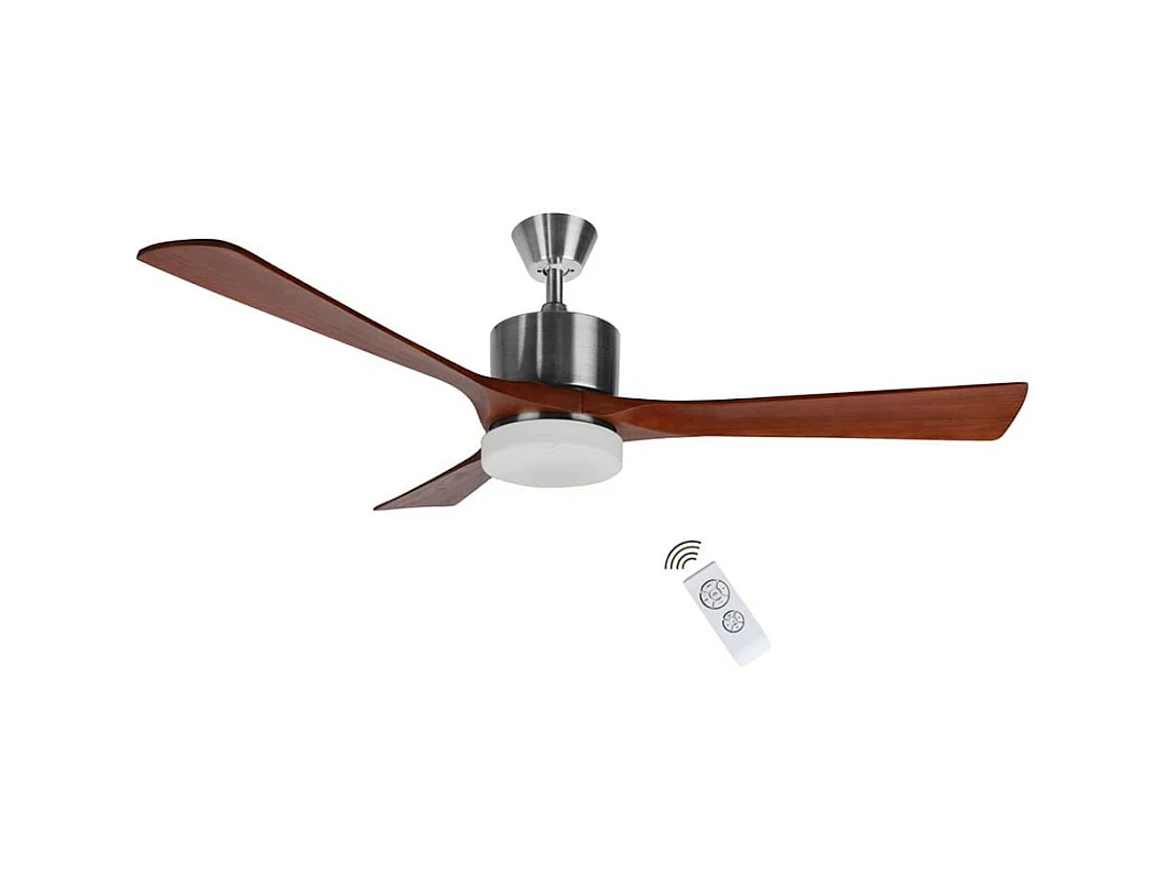 Ventilador de techo Orbegozo CP 97132 3 aspas mando a distancia marrón oscuro Ø136 cm