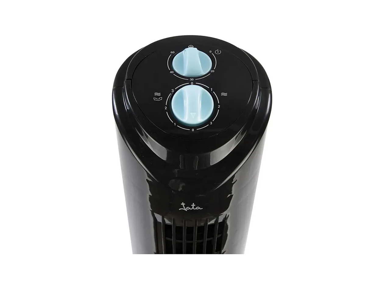 Ventilador de torre Jata JVVT3041 45W oscilante 3 velocidades negro 82 cm