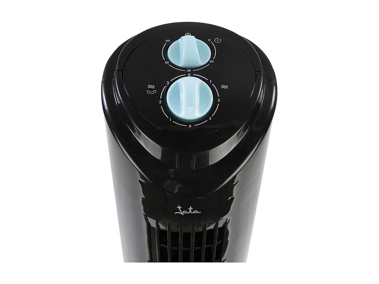 Ventilador de torre Jata JVVT3041 45W oscilante 3 velocidades negro 82 cm
