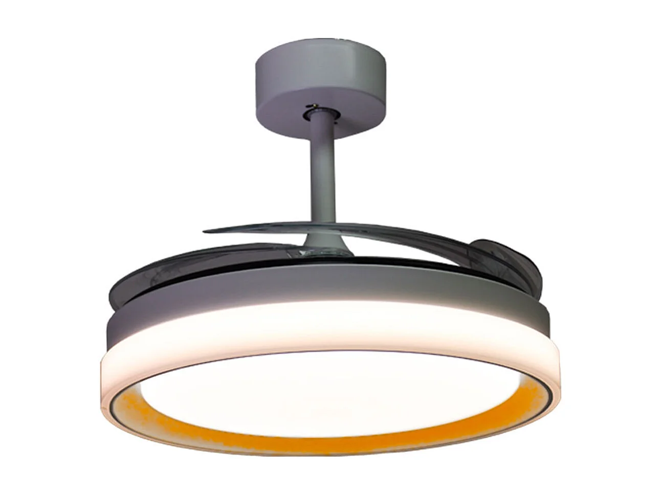 Ventilador de techo Kigali Bel Air 72W aspas retráctiles mando a distancia blanco/oro Ø108 cm