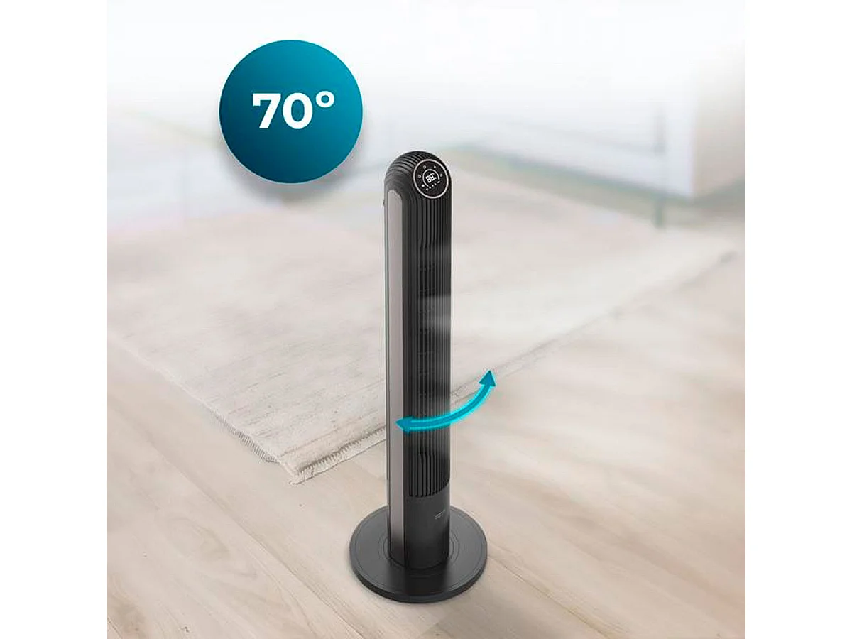 Ventilador de torre Cecotec EnergySilence 9150 Skyline Smart Design 45W táctil negro 116 cm