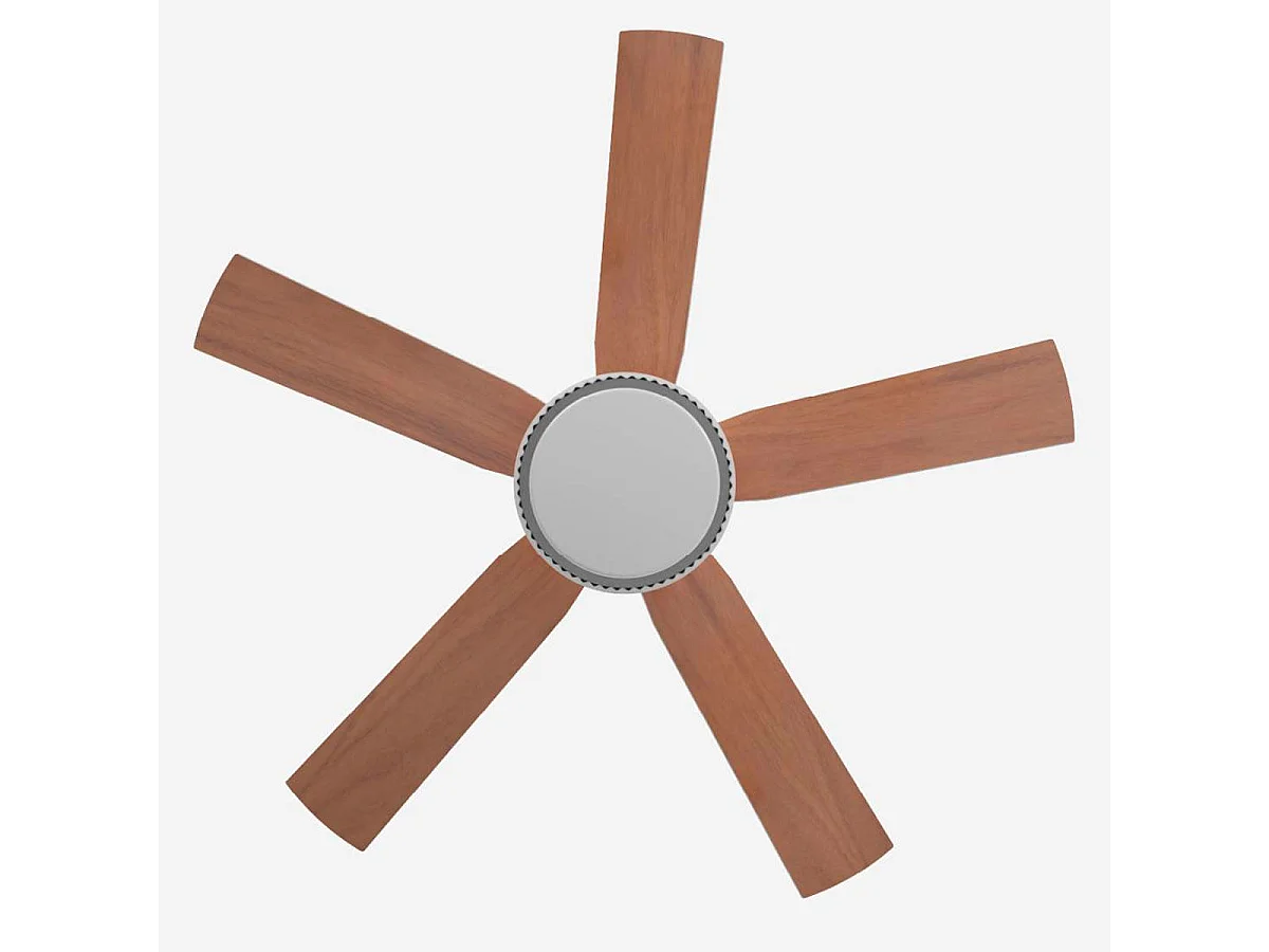 Ventilador de techo Morget 6042W Universal Blue 5 aspas mando a distancia blanco/natural Ø106 cm
