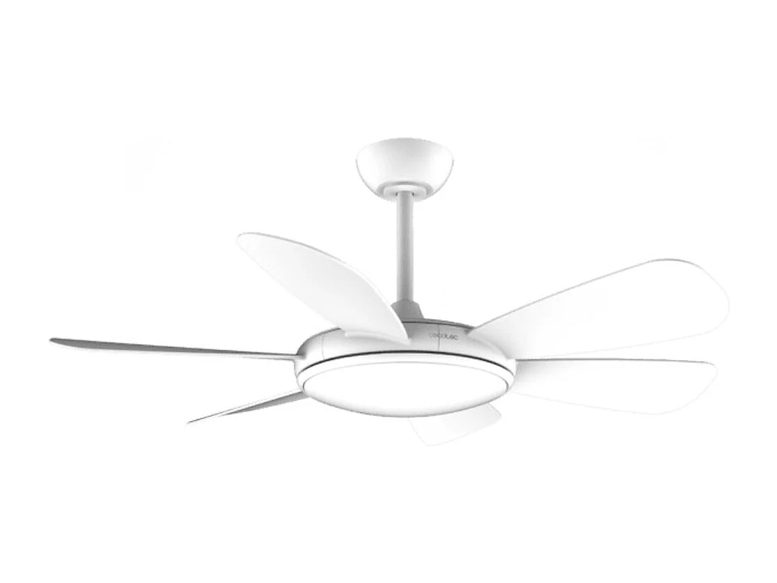Ventilador de techo EnergySilence Aero 5200 55W 6 aspas con mando a distancia blanco Ø132 cm