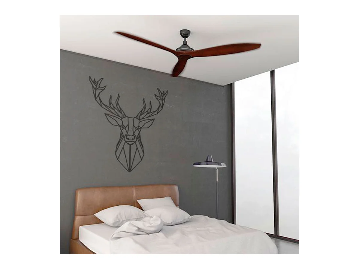 Ventilador de techo Cecotec EnergySilence Aero 580 80W 3 aspas mando a distancia nogal