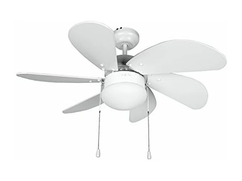 Ventilador de techo Orbegozo CP 15076B 50W 6 aspas reversibles blanco Ø80 cm