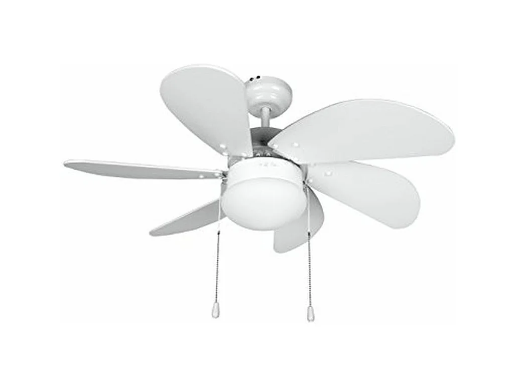 Ventilador de techo Orbegozo CP 15076B 50W 6 aspas reversibles blanco Ø80 cm